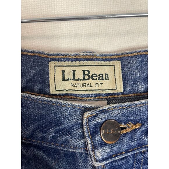 L.L. Bean Natural Fit Men's Jeans 30X34 100% Cotton Denim Classic Blue Wash - Picture 7 of 15